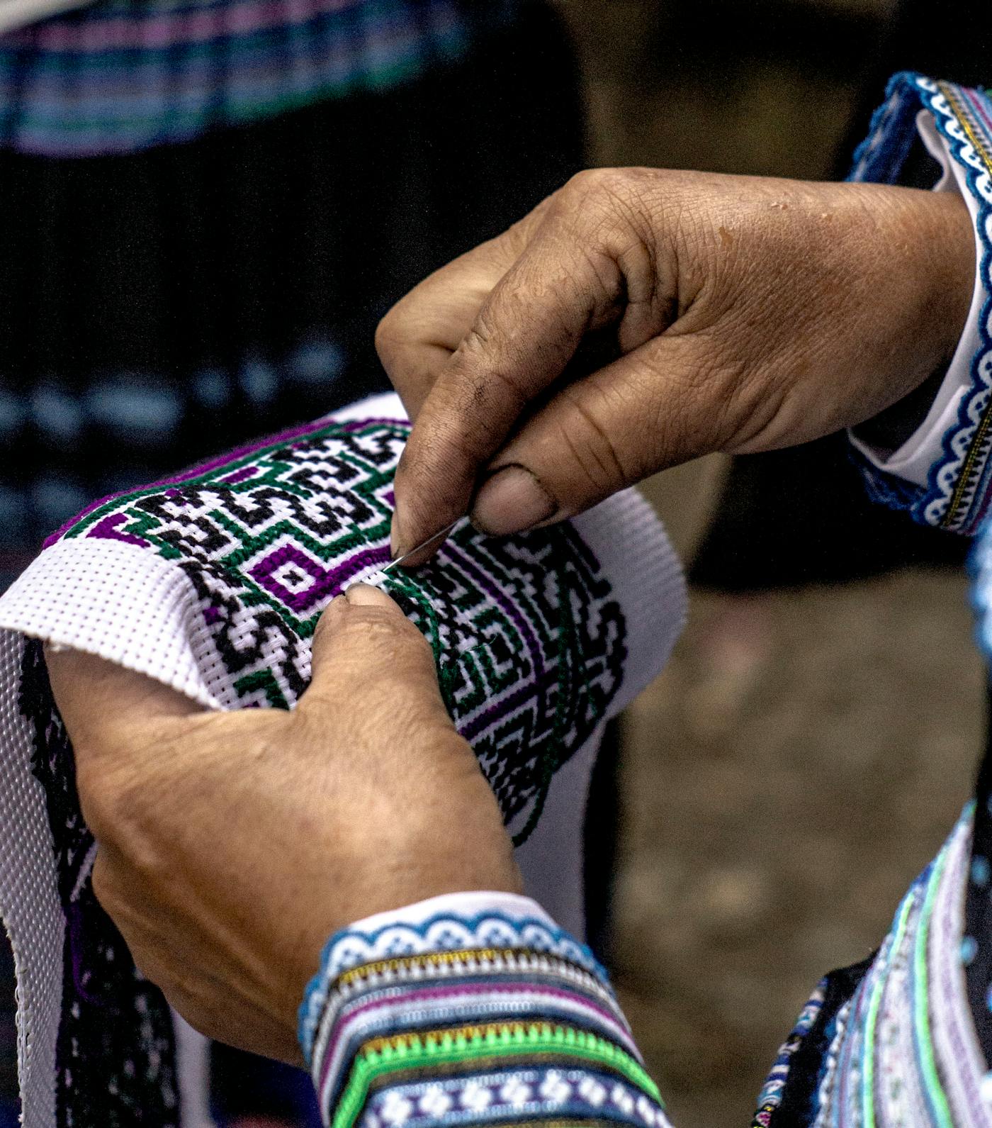Hand detailing at the Noor-e-Preet studio