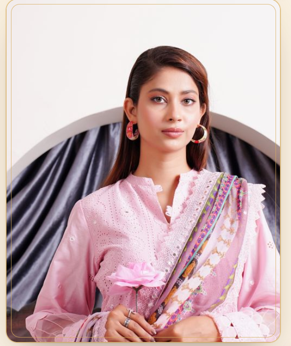 Noor-e-Preet — pink chikankari kurta suit